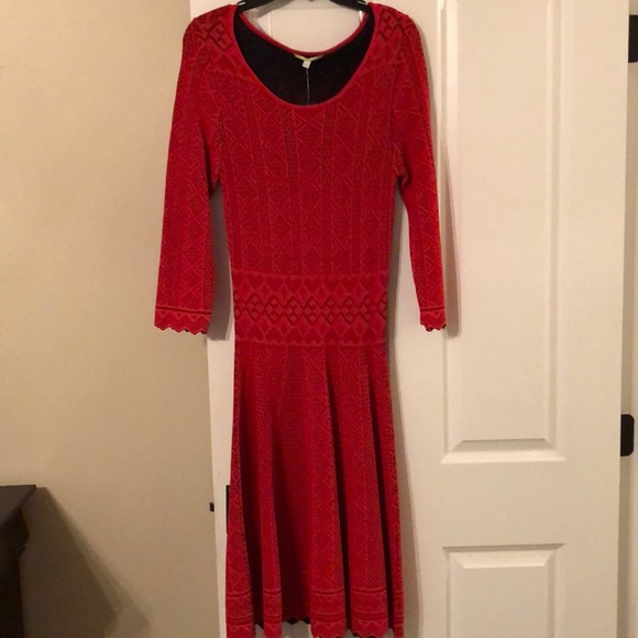 Gianni Bini Red City Shore Knit Dress - Picture 4 of 13